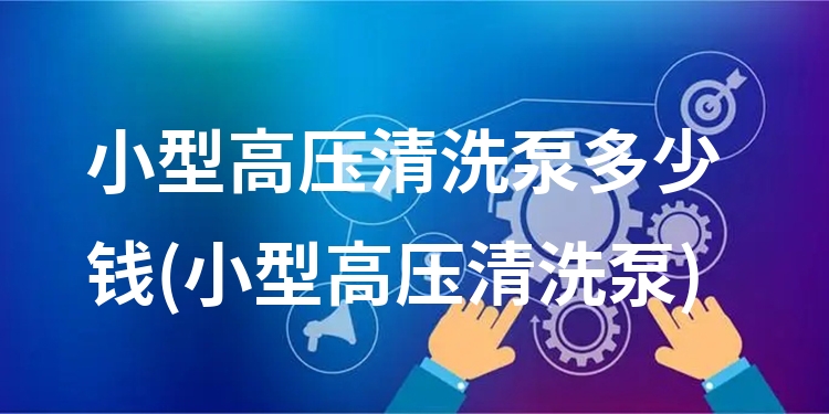 小型高压清洗泵多少钱